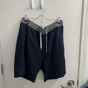 Vuori Men's Athletic Shorts - Navy and Gray